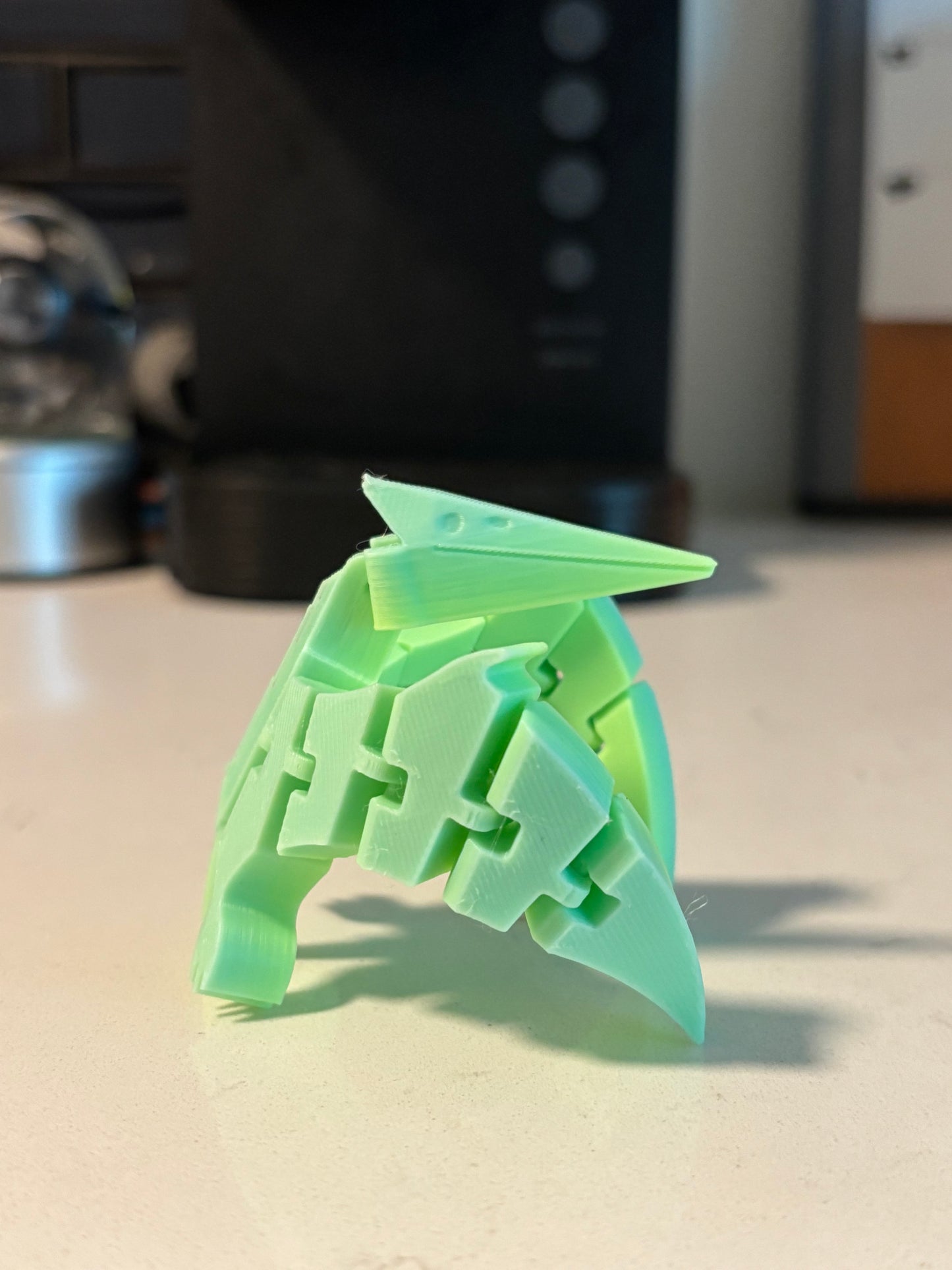 3D-Printed Articulated Pterodactyl Fidget Dinosaur Toy – Flexi Dino