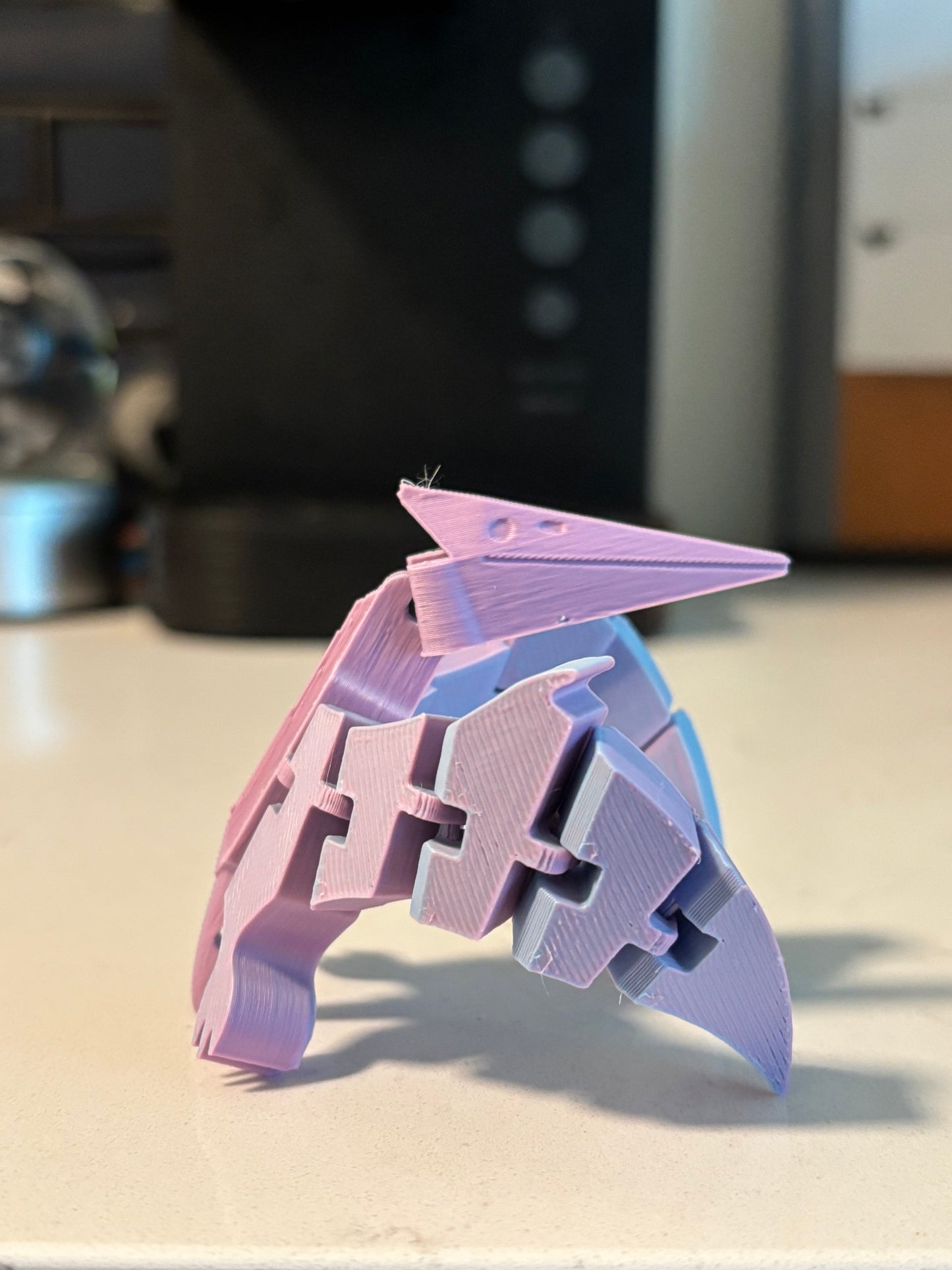 3D-Printed Articulated Pterodactyl Fidget Dinosaur Toy – Flexi Dino