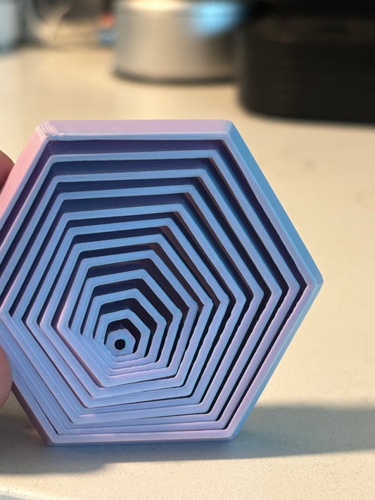 Hexagon Flexi Fidget Toy – Geometric Desk Stress Reliever
