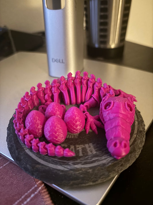 Articulated Crocodile w/ Eggs – Flexible & Fun Fidget Toy