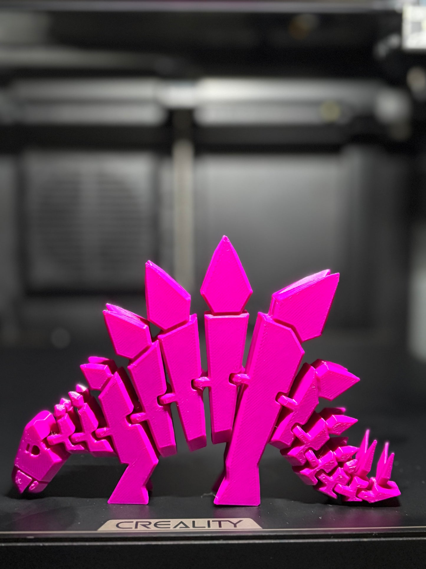 Articulated 3D-Printed Stegosaurus – Movable Dinosaur Toy & Desk Decor