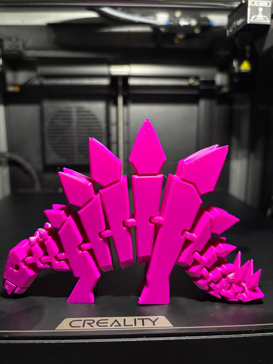 Articulated 3D-Printed Stegosaurus – Movable Dinosaur Toy & Desk Decor